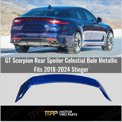Alerón trasero GT Scorpion azul celestial metálico para Stinger 2018-24 Foto 1 de 4