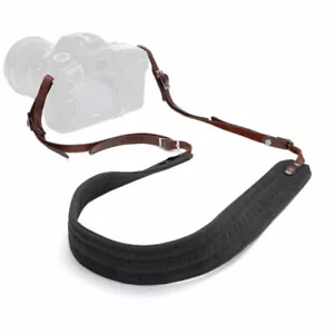 ONA Presidio Camera Strap | Black, Waxed Canvas/Leather - Picture 1 of 2