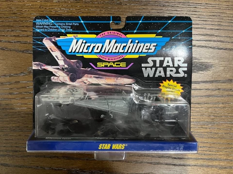 1993 STAR WARS Micro Machines SET 1 GALOOB Millennium Falcon NIB Cover