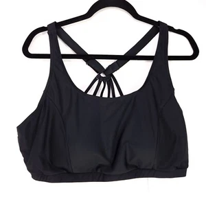 Holipick Traje de Baño Bikini Top Negro Tirantes Espalda Corredora Talla 20W Almohadillas Extraíbles - Imagen 1 de 8