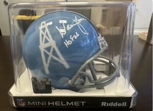 Warren Moon Autographed Houston Oilers Powder Blue Mini Helmet "HOF 06" MCS 