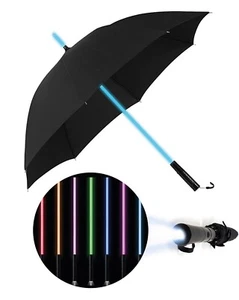 Lightsaber LED Regenschirm Mit Torch, Leuchtend - 7 Farbändernde Lichter - Bild 1 von 10