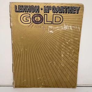 Vintage 1960s Lennon McCartney Gold Sheet Music Song Book - Picture 1 of 10