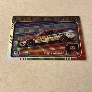 2023 Donruss Racing Nascar UNDER THE LIGHTS Card BUBBA WALLACE Checkers - Picture 1 of 1