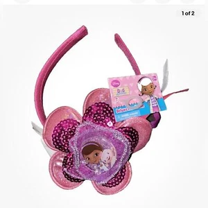 Disney Doc McStuffins Pink Sequin Kids Headband Hair Accessory NWT- FAST SHIP - Picture 1 of 7