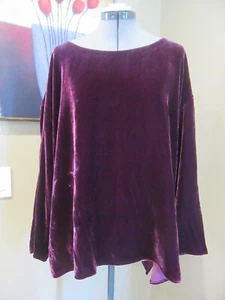 NEU EILEEN FISHER Ballerinas Oberteil Burgunderrot Größe 2X - Bild 1 von 10