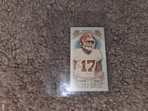 B55: 2021 Topps Allen & Ginter Jaylen Waddle Mini Crimson Tide Dolphins - Imagen 1 de 5