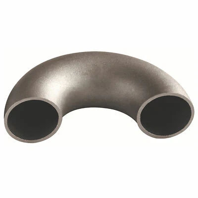 QPOOL24 Schweißbogen 180 Grad kurz 88,9 mm 3" DN 80 schwarz Rohrbogen Stahlrohrbogen