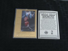 1996 Upper Deck 22Kt Gold Michael Jordan 5th NBA Title /10,000