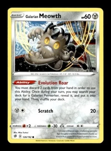Pokemon Rebel Clash GALARIAN MEOWTH 126/192 - Picture 1 of 1