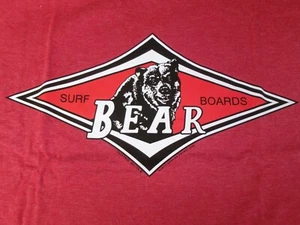 BEAR SURFBOARDS BIG & TALL SIZE 3XLT RED COLOR SILK SCREENED NEW - Picture 1 of 5