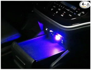4 Stück USB LED Auto Innenraum Atmosphäre Lampe, Plug-In USB Dekor Nachtlicht, Porta - Bild 1 von 1