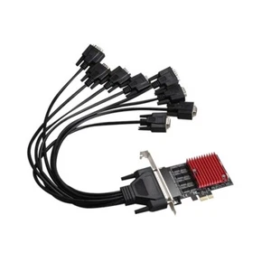 8 Port PCIE To DB9 RS232 Serial Port Card Serial Controller Card PCI-E Express - Picture 1 of 4