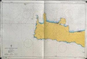 Admiralty 3681 KRITI WESTERN PART GREECE Maritime Genius Nautical Wall Map Chart - Picture 1 of 12