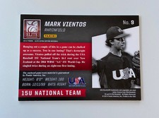 2014 Panini Elite Extra Edition USA 15U Game Jerseys Mark Vientos #9 METS
