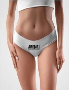 Area 51 Perizoma Donna Autorizzato Personale Divertente NUOVO Mutandine Personalizzate S M L XL - Foto 1 di 1