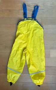 Mädchen Gefüttert Matsch Hose Regenhose Playshoes Gr. 104 Gelb Winter wNEU - Bild 1 von 4