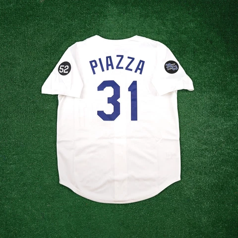 Mike Piazza 1993 Los Angeles Dodgers Mitchell & Ness Authentic Home White Jersey Cover