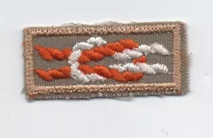 Silver Antelope Award Knot on Tan Weave, Clear Plastic Backing, Mint! - Picture 1 of 2