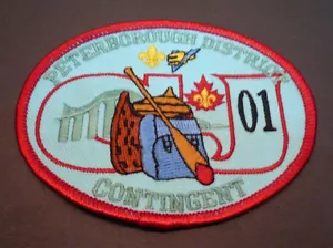 2001 Canada Scout Jamboree - PETERBOROUGH DISTRICT SCOUTS Contingent Patch - Bild 1 von 1