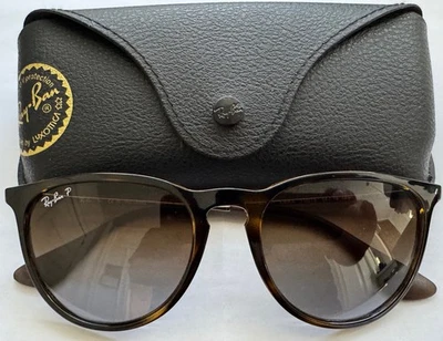 Gafas de sol Ray-Ban RB4171 ERIKA Tortuga Polarizadas Marrón Gradiente 54 mm AUTÉNTICAS  Foto 1 de 4