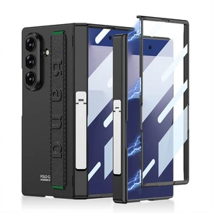 Für Samsung Galaxy Z Fold 7 Stand Case mit Displayschutzfolie + Handgelenkband - Picture 1 of 18