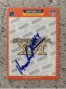 KEN ANDERSON CINCINNATI BENGALS AUTOGRAFO FIRMATO SUPER BOWL XVI PRO SET 1989 - Foto 1 di 1