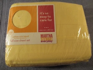 Vintage Full Size Sheet Set Martha Stwart K-Mart Yellow Factory Sealed Bedding - Picture 1 of 8