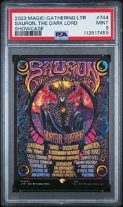 PSA 9 Sauron, the Dark Lord Poster 0744 M Lord Of The Rings MINT - Picture 1 of 2