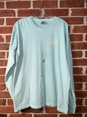 Camiseta Anna Grace Comfort Colores Azul Manga Larga VW Volkswagen Autobús Carretera Grande Foto 1 de 4