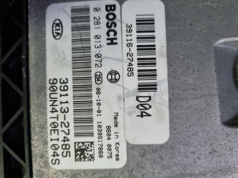 Centralina Motore Kia Carens II 2.0D D4EA 39116-27485 0281013072 - Immagine 1 di 1