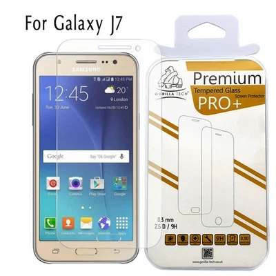 Galaxy J7 Screen Protector Tempered Glass Film LCD Cover Samsung Gorilla Tech - Image 1 of 4