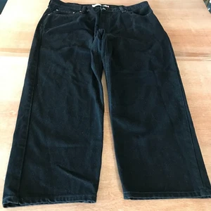 Levi's 550 Relaxed Fit Jeans Men 40x25 Black Mid Rise Stretch Baggy - Picture 1 of 14
