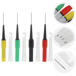 4 Piezas Pluma Punta Extrafina Aguja Trasera Sonda Pasadores Automotriz Herramientas de Reparación de Automóviles - Imagen 1 de 12