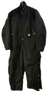 Carhartt X06 BLK Extremes Zip Front Coverall Quilt Lined Size 40 Short - Picture 1 of 4