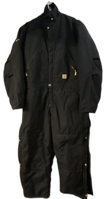 Carhartt X06 BLK Extremes Zip Front Coverall Quilt Lined Size 40 Short - Image 1 of 4