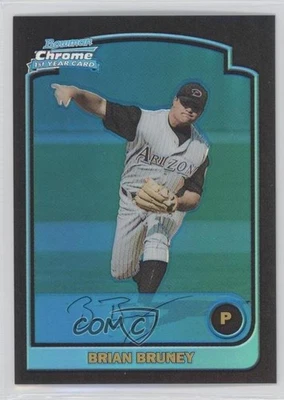 2003 Bowman Chrome Blue Refractor Brian Bruney #185 Rookie RC - Image 1 of 2