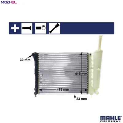 RADIATOR ENGINE COOLING CR 1859 000S FOR FIAT FORD 169 A4.000 1.2L 4cyl 500 1.2L - Image 1 of 4