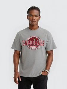 College T-Shirt Cardinals Louisville washed grey L Herren Sportswear University - Bild 1 von 5