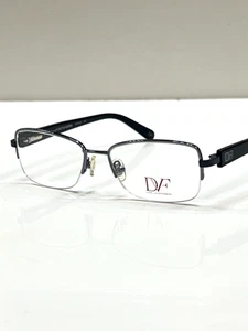 NEW Diane von Furstenberg DVF 8033 403 Glossy Silver Eyeglass Frames 50-16-135 - Picture 1 of 7