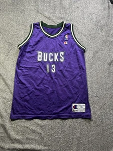 Camiseta deportiva vintage de los Milwaukee Bucks para hombre XL púrpura NBA baloncesto Glenn Robinson años 90 - Imagen 1 de 6