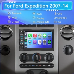 Radio de coche estéreo Android 14 Apple Carplay para Ford Expedition/Explorer 2007-2014 - Imagen 1 de 15