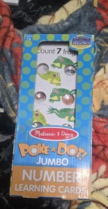 Melissa & Doug Poke A Dot Jumbo Alphabet Learning Cards Double Sided Cards - Picture 1 of 13