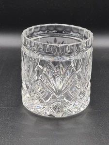 Vintage Löffel Waffel und Fächer Muster Bleikristall Zylinder - Bild 1 von 5