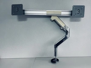 Humanscale M8 - Support de table double barre transversale à visser / Bolt Through Mount - Photo 1/13