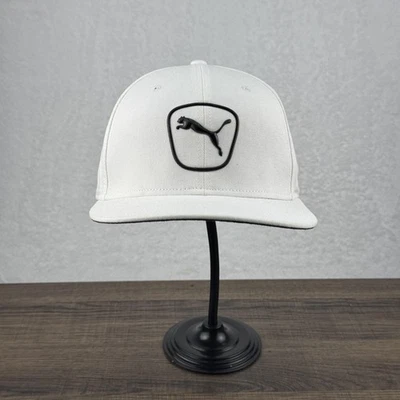 Puma шляпа крышка Snap назад белый черный 3D логотип Athletic мужской один размер стиль гольфа - Изображение 1 из 4