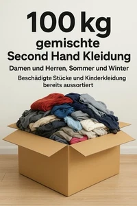 100kg Second Hand Kleidung Damen Herren Sommer Winter Wiederverkäufer B2B B2C - Bild 1 von 1