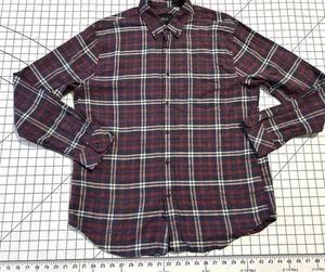 Rails Flannel Shirt Felix Red Navy Cream Button Up Men L Soft 100% Cotton - Picture 1 of 5