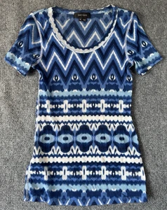 Karen Kane Damen, T-Shirt, Größe M, Mehrfarbig Kurzarm Stretch - Bild 1 von 5