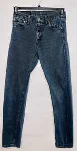 Levi Strauss Men's Black Jeans 28 X 32 Button Fly Original Fit Straight Stretch - Picture 1 of 17